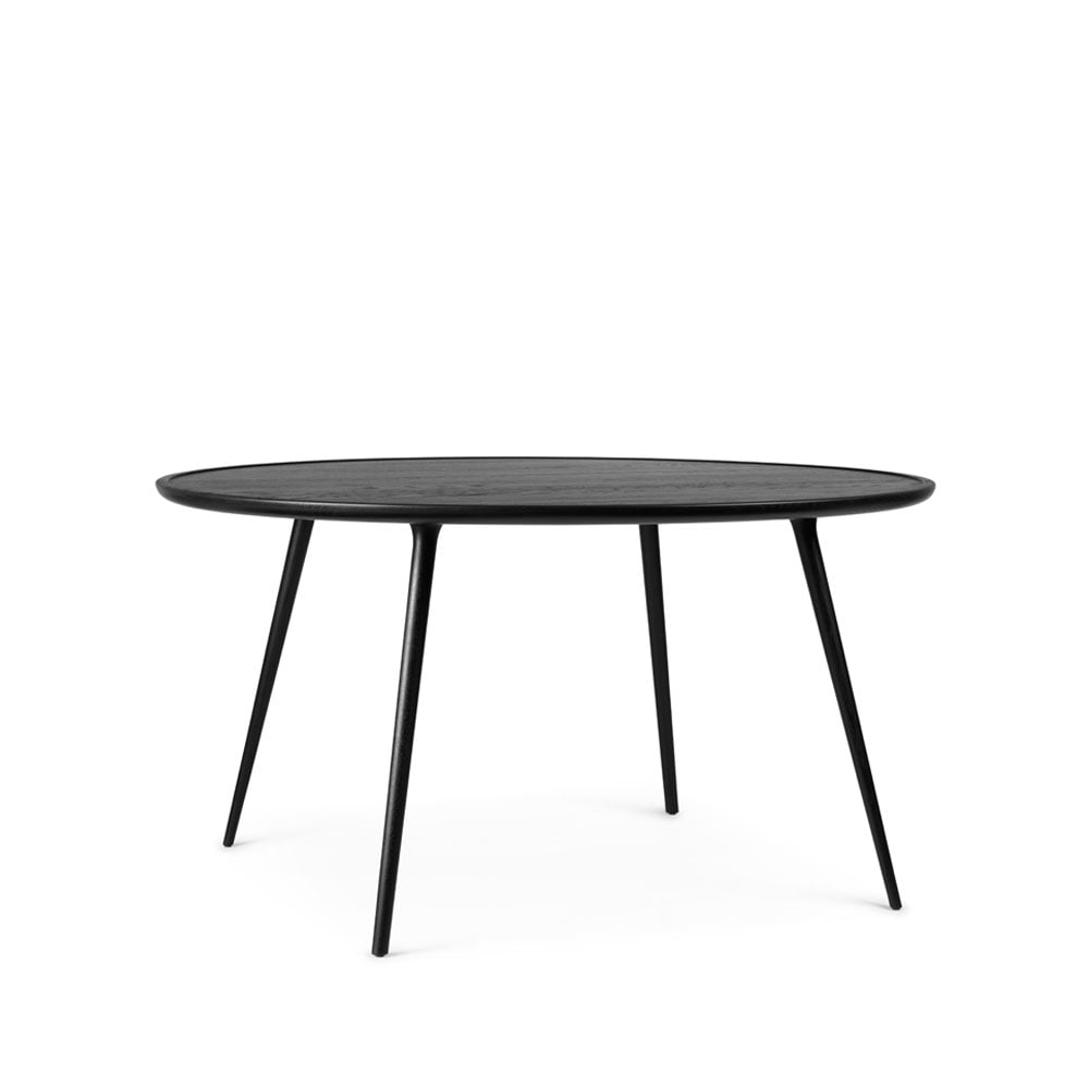 Mater Table à manger Accent ronde black stained oak, o140 cm