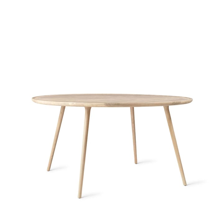 Table à manger Accent ronde - chêne pigmenté blanc laqué mat, ø140 cm
 - Mater