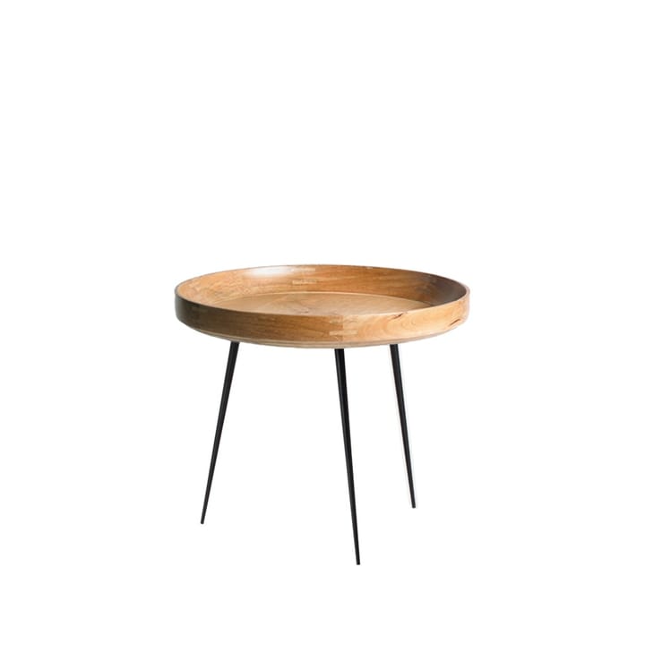 Table Bowl large - mangue nature, structure noire - Mater