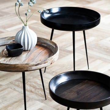 Table Bowl large - mangue noir, structure noire - Mater