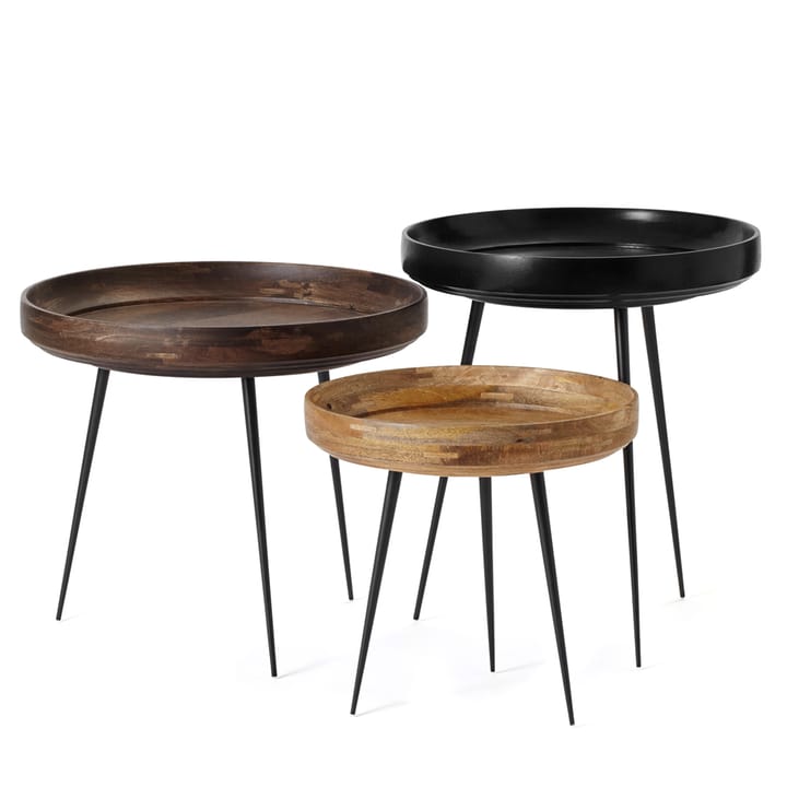 Table Bowl large - mangue noir, structure noire - Mater