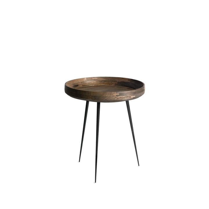 Table Bowl medium - mangue gris sirka, structure noire - Mater