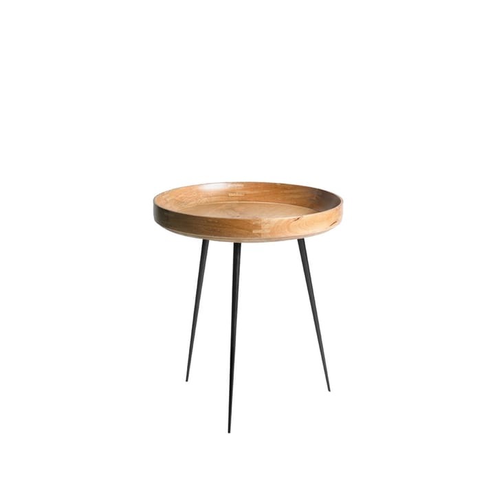 Table Bowl medium - mangue nature, structure noire - Mater