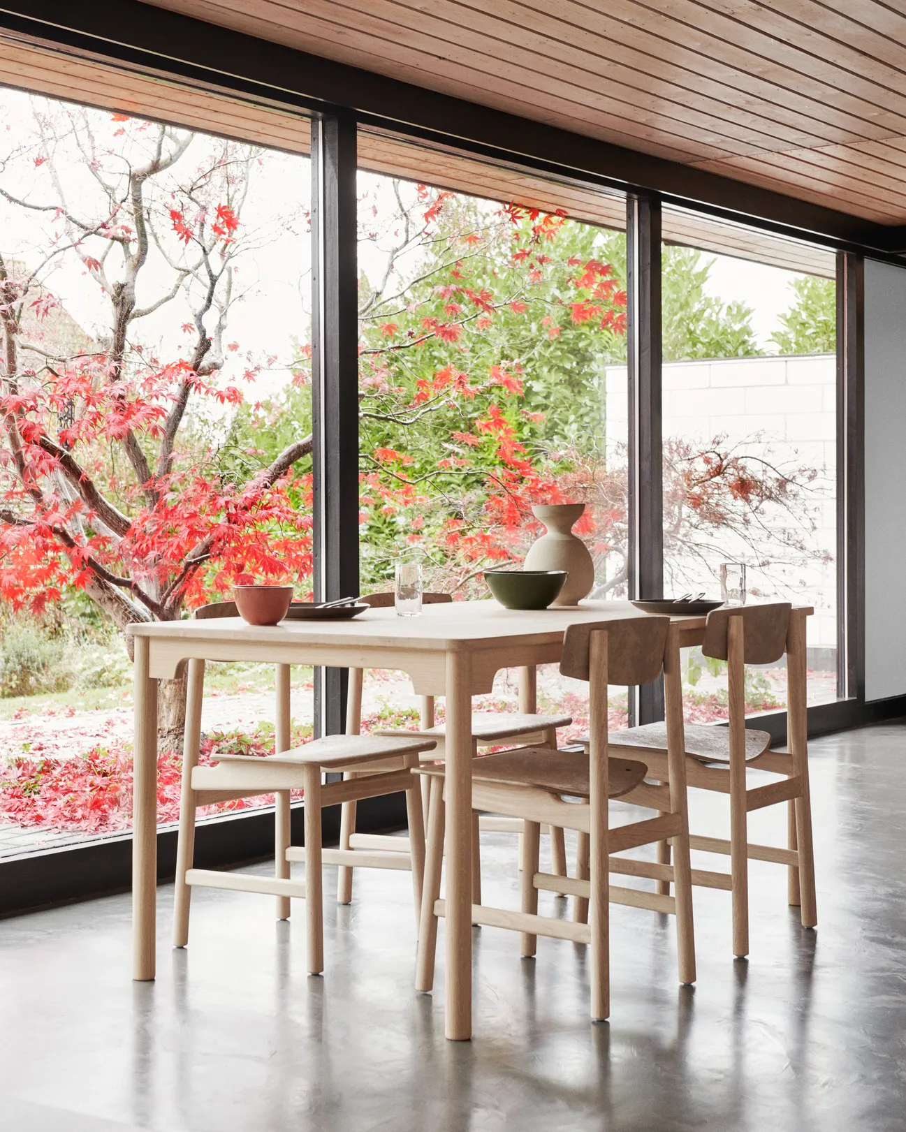 Table Conscious BM5462 90x160 cm, Chêne savonné Mater