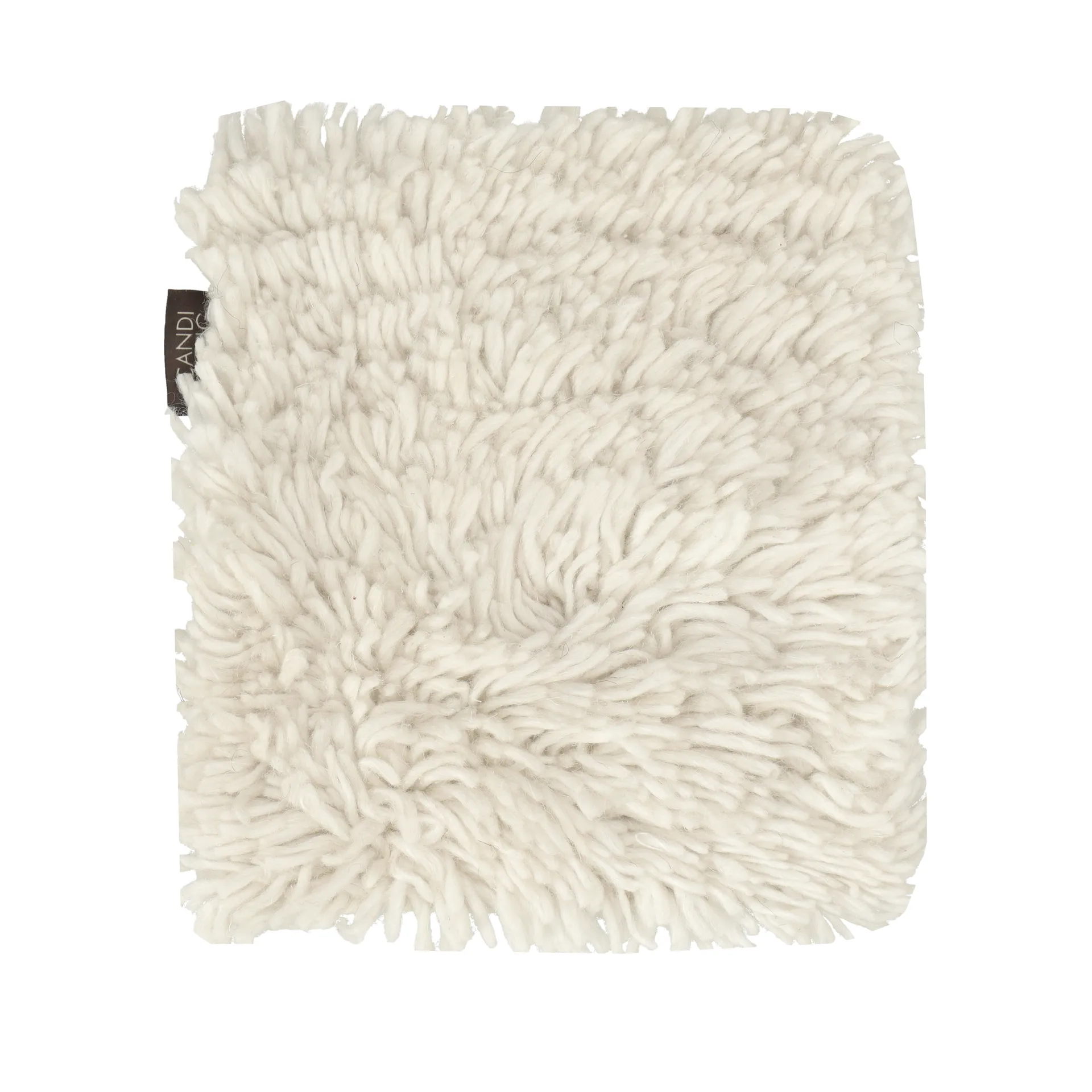 Échantillon de tapis Cozy en laine, Vert naturel Material Samples