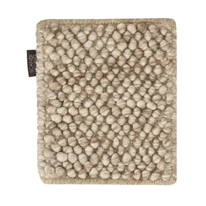 Échantillon de tapis Flock en laine - Beige - Material Samples