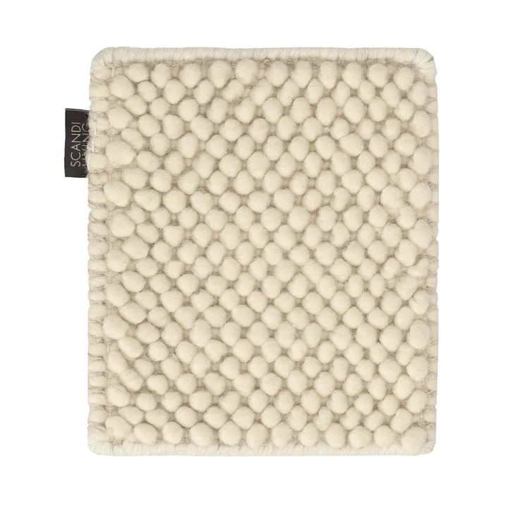 Échantillon de tapis Flock en laine - Blanc naturel - Material Samples