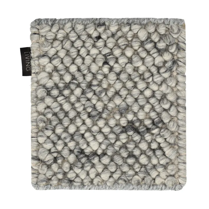 Échantillon de tapis Flock en laine - Gris naturel - Material Samples