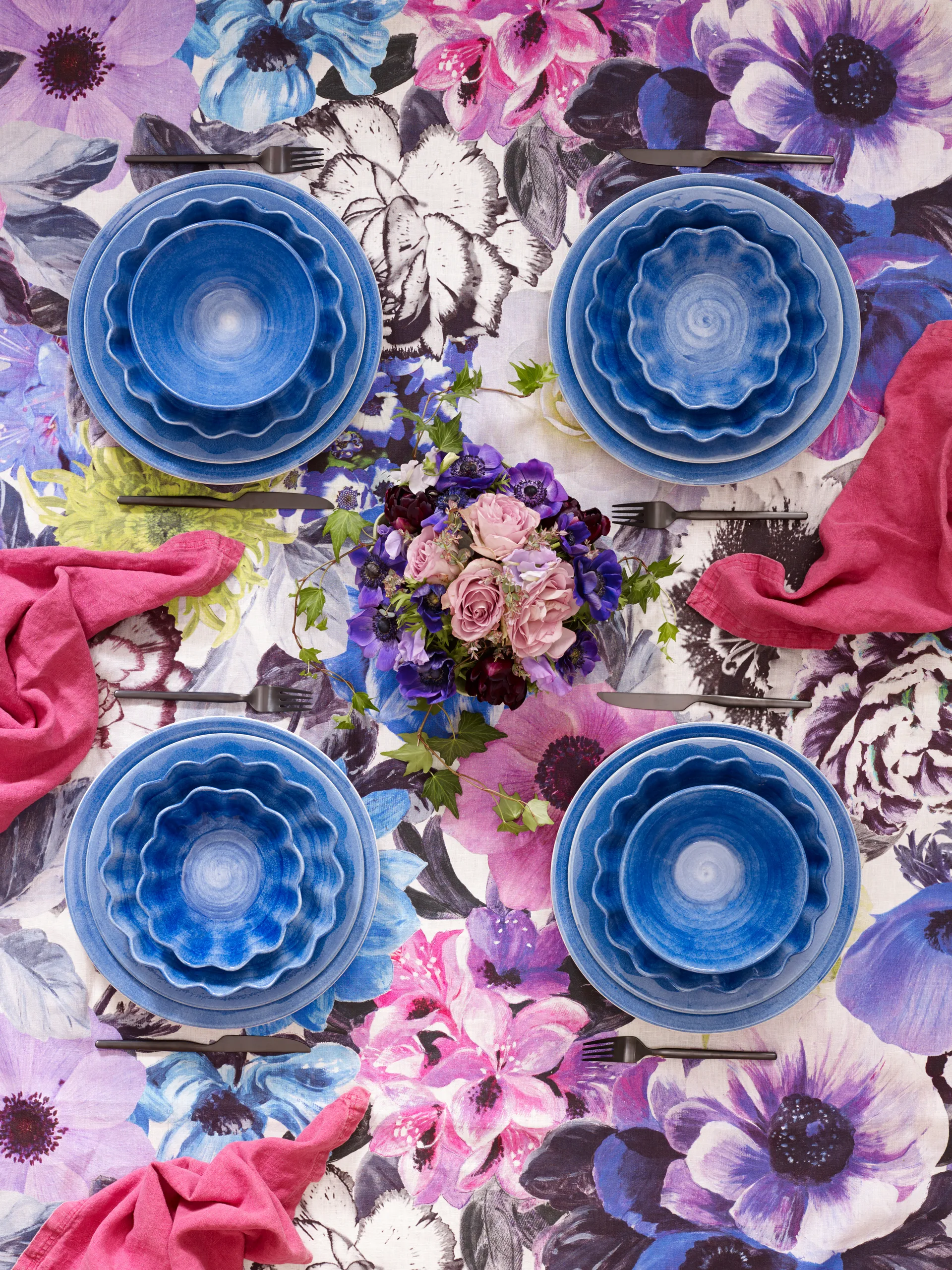 Assiette Basic 28 cm, Bleu clair Mateus