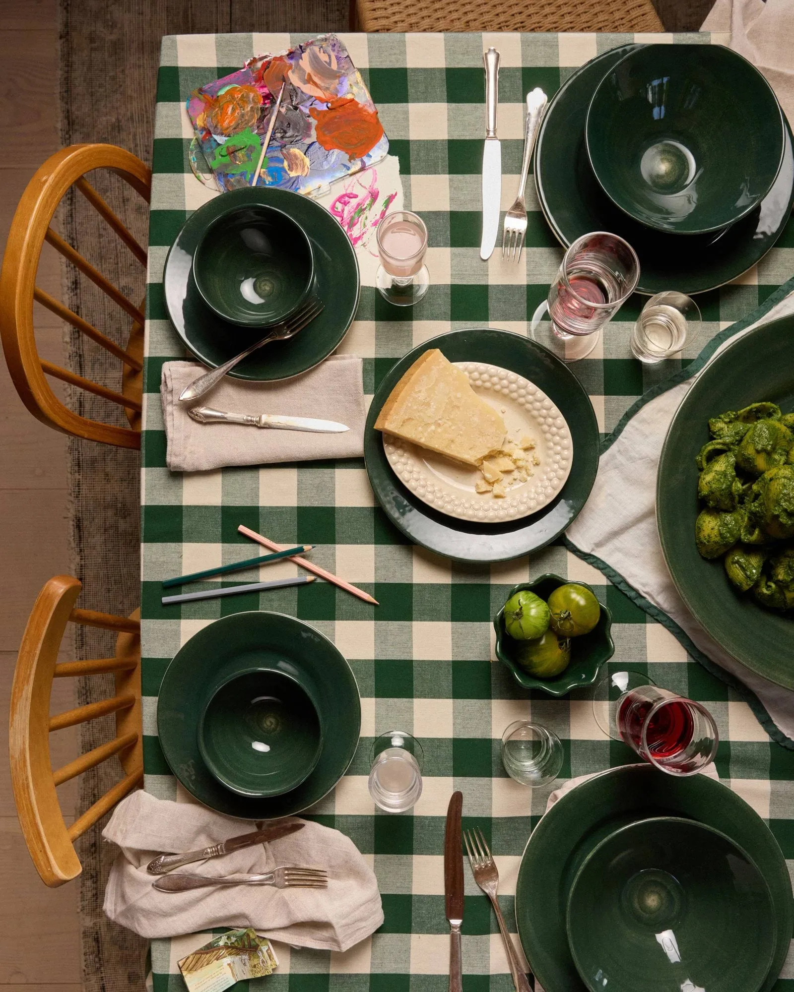 Assiette Basic 28 cm, Forest green Mateus