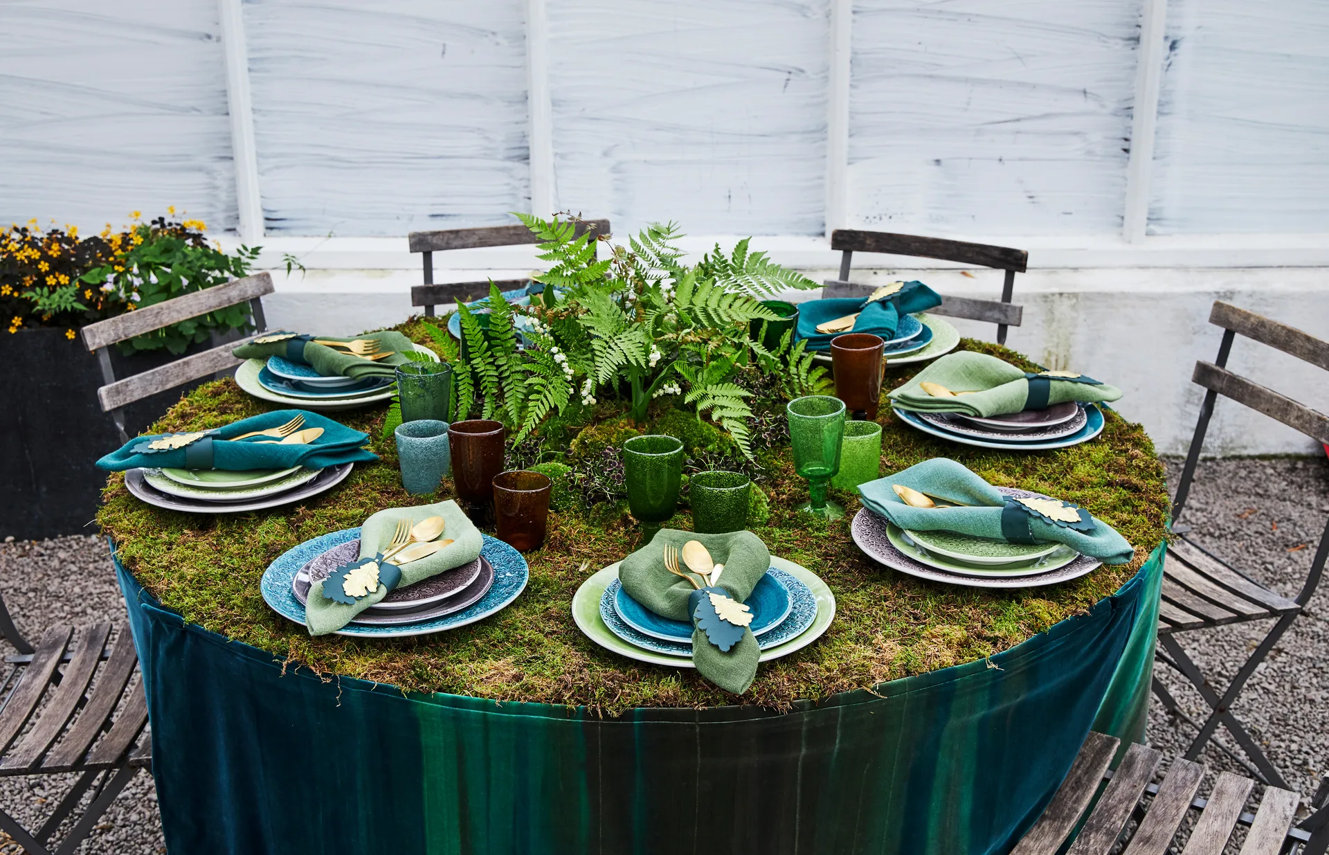 Assiette Basic 28 cm, Vert Mateus