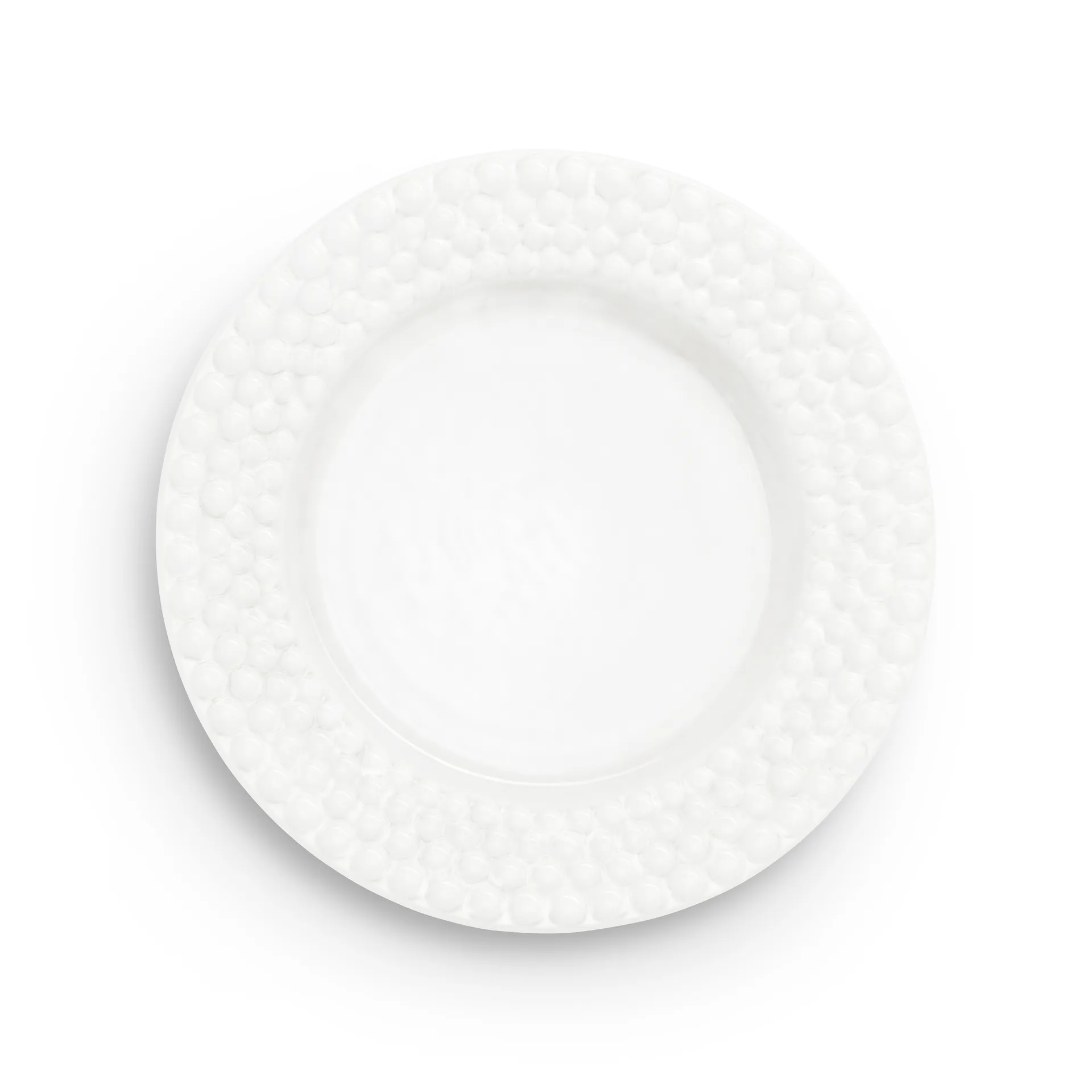 Assiette Bubbles 28 cm, Blanc Mateus