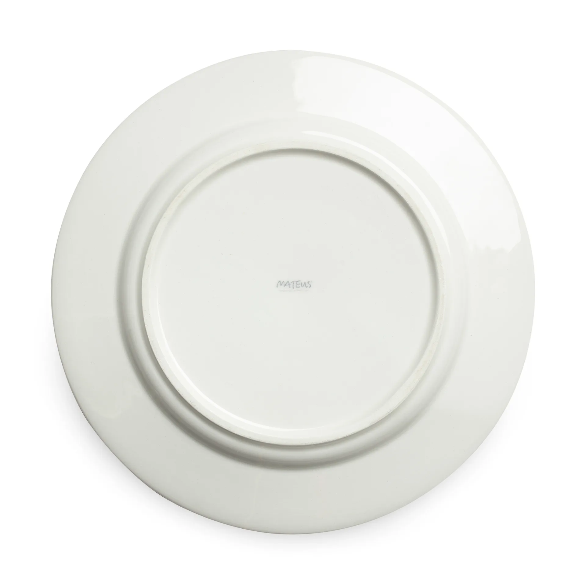 Assiette Bubbles 28 cm, Blanc Mateus