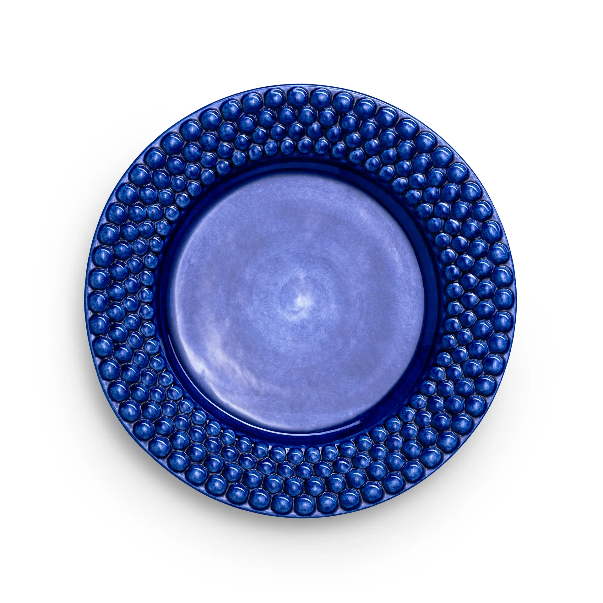 Assiette Bubbles 28 cm, Bleu Mateus