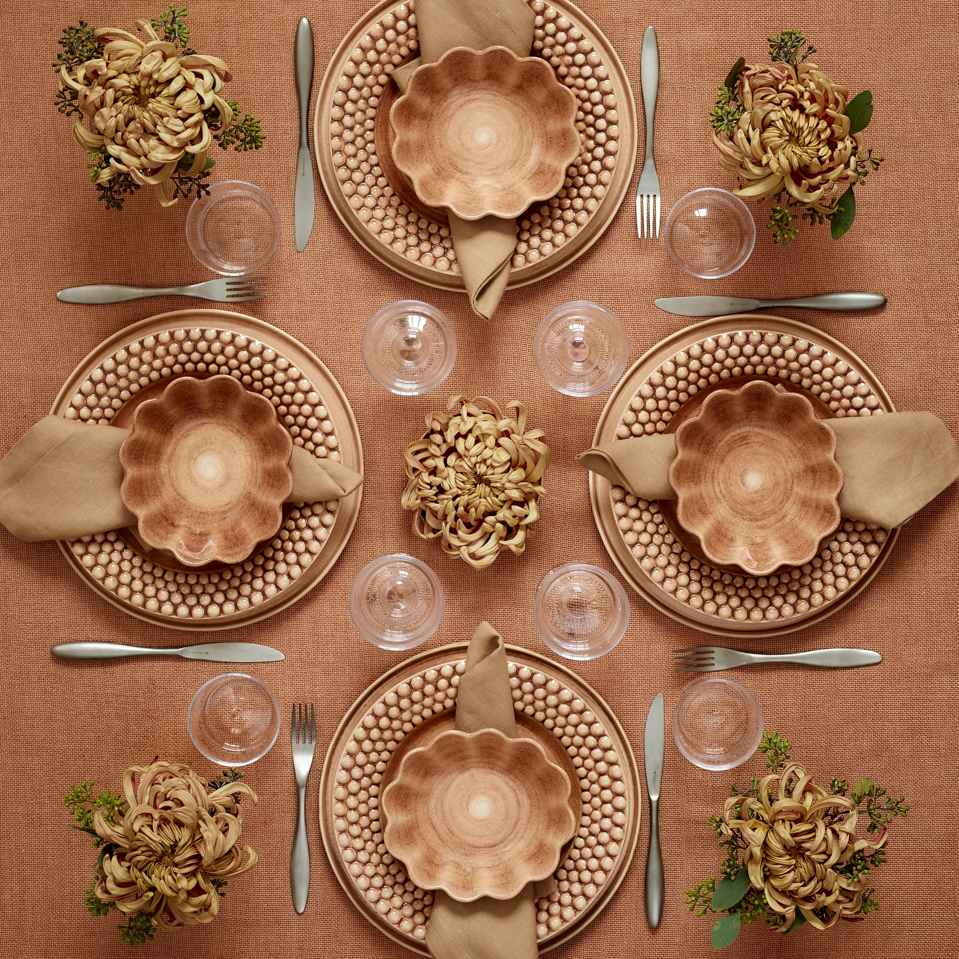 Assiette Bubbles 28 cm, Cinnamon Mateus