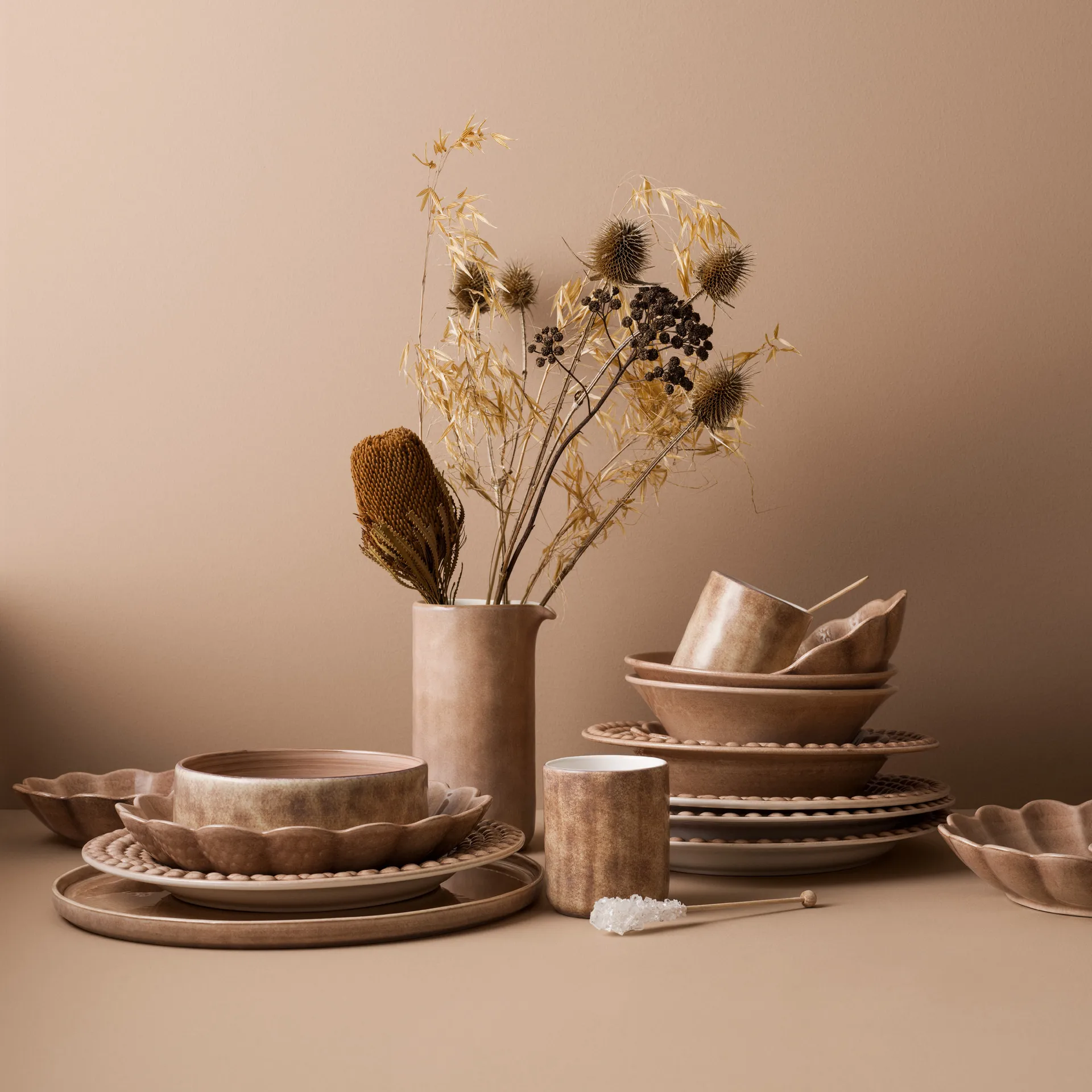 Assiette Bubbles 28 cm, Cinnamon Mateus