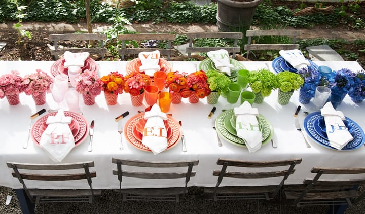 Assiette Bubbles 28 cm, Orange Mateus
