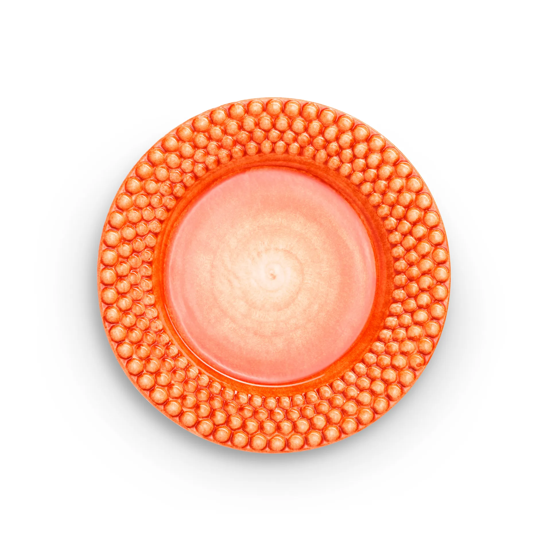 Assiette Bubbles 28 cm, Orange Mateus