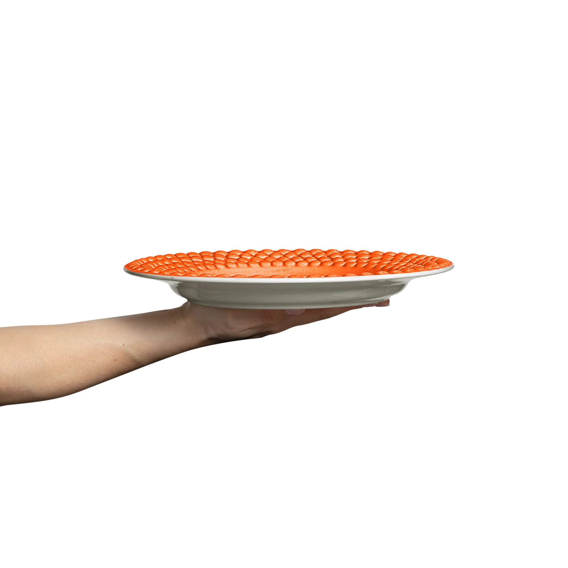 Assiette Bubbles 28 cm, Orange Mateus