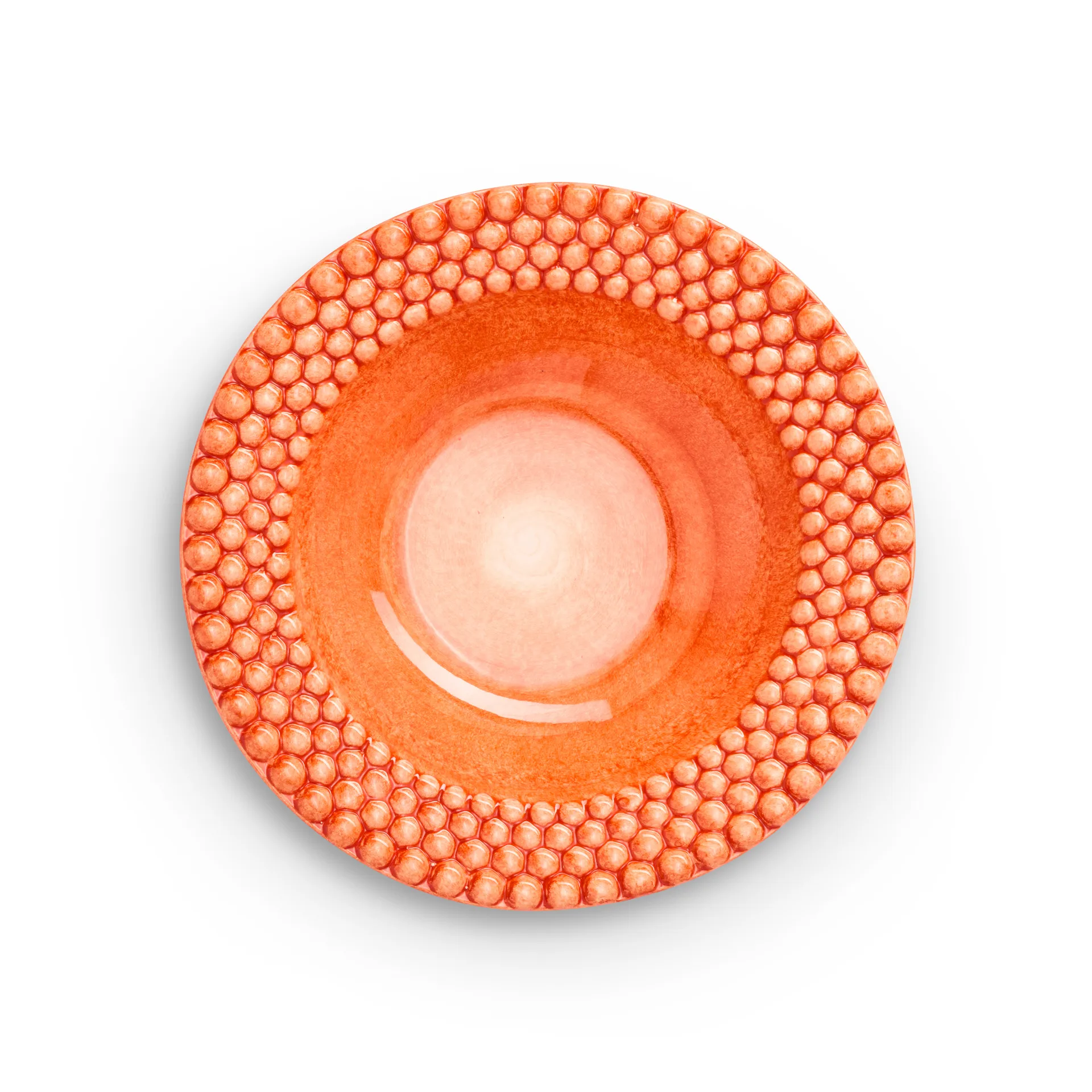 Assiette creuse Bubbles 25 cm, Orange Mateus