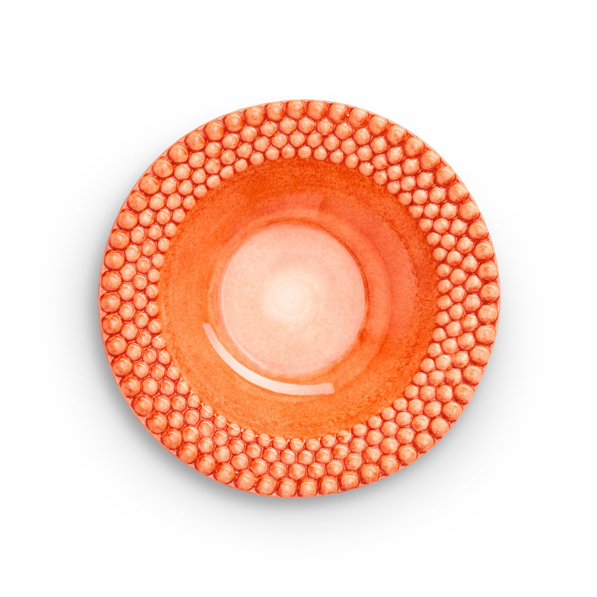 mateus assiette creuse bubbles 25 cm orange
