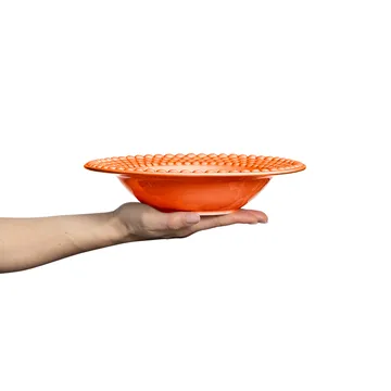 Assiette creuse Bubbles 25 cm - Orange - Mateus