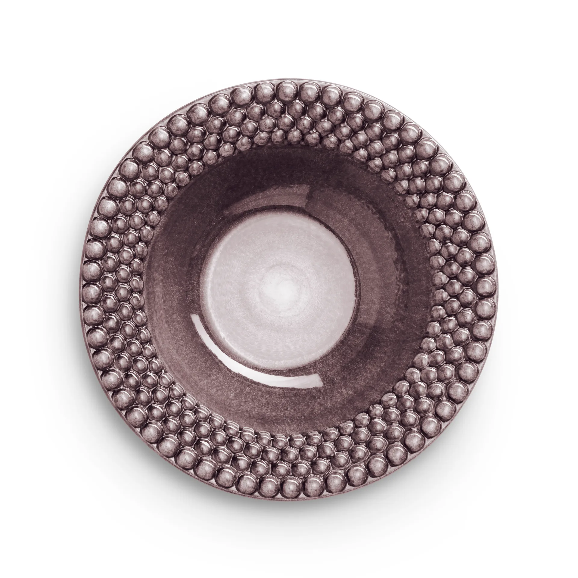 Assiette creuse Bubbles 25 cm, Prune Mateus