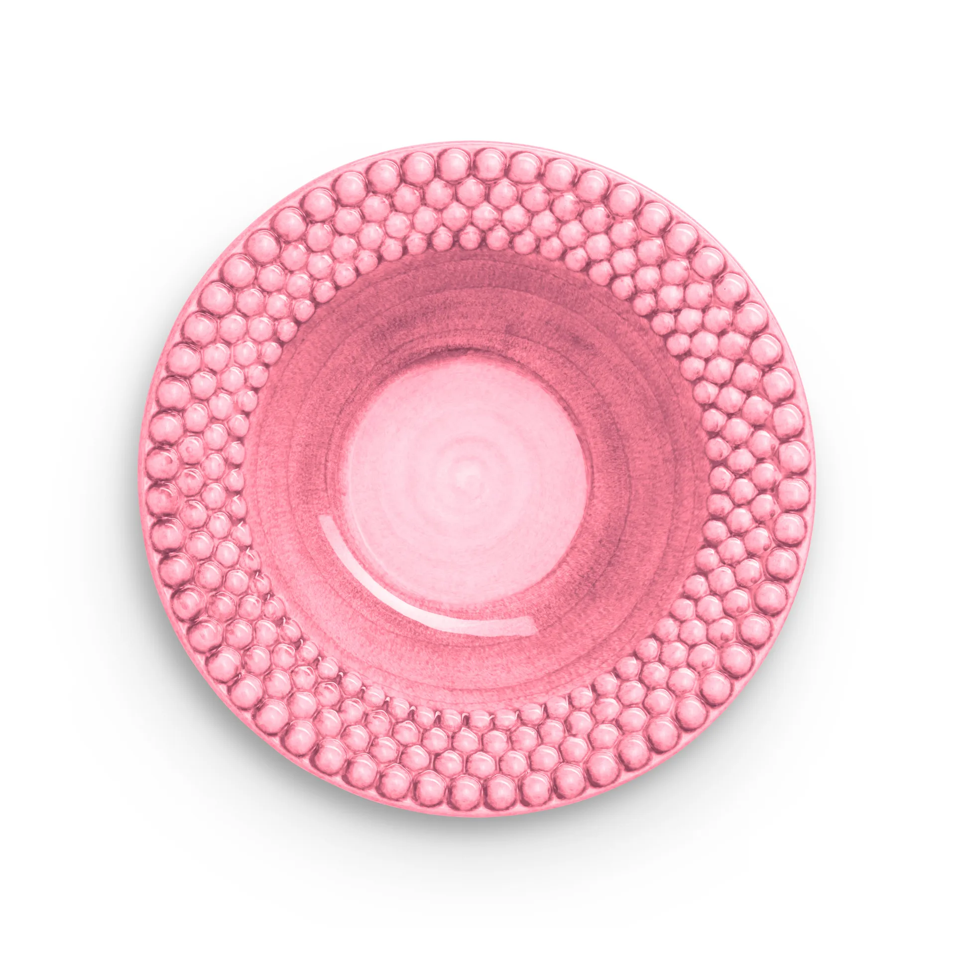 Assiette creuse Bubbles 25 cm, Rose Mateus