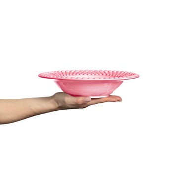 Assiette creuse Bubbles 25 cm - Rose - Mateus