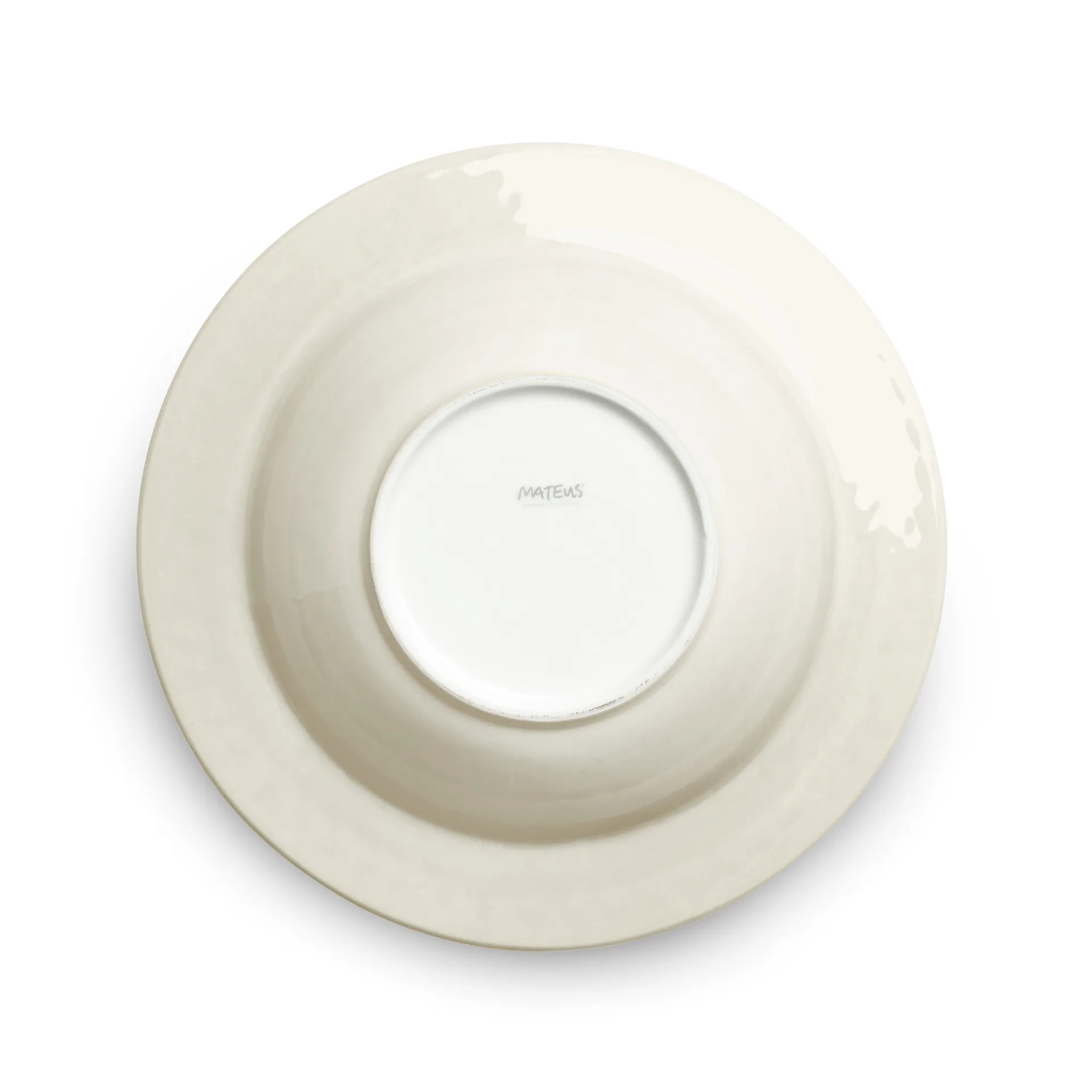 Assiette creuse Bubbles 25 cm, Sable Mateus