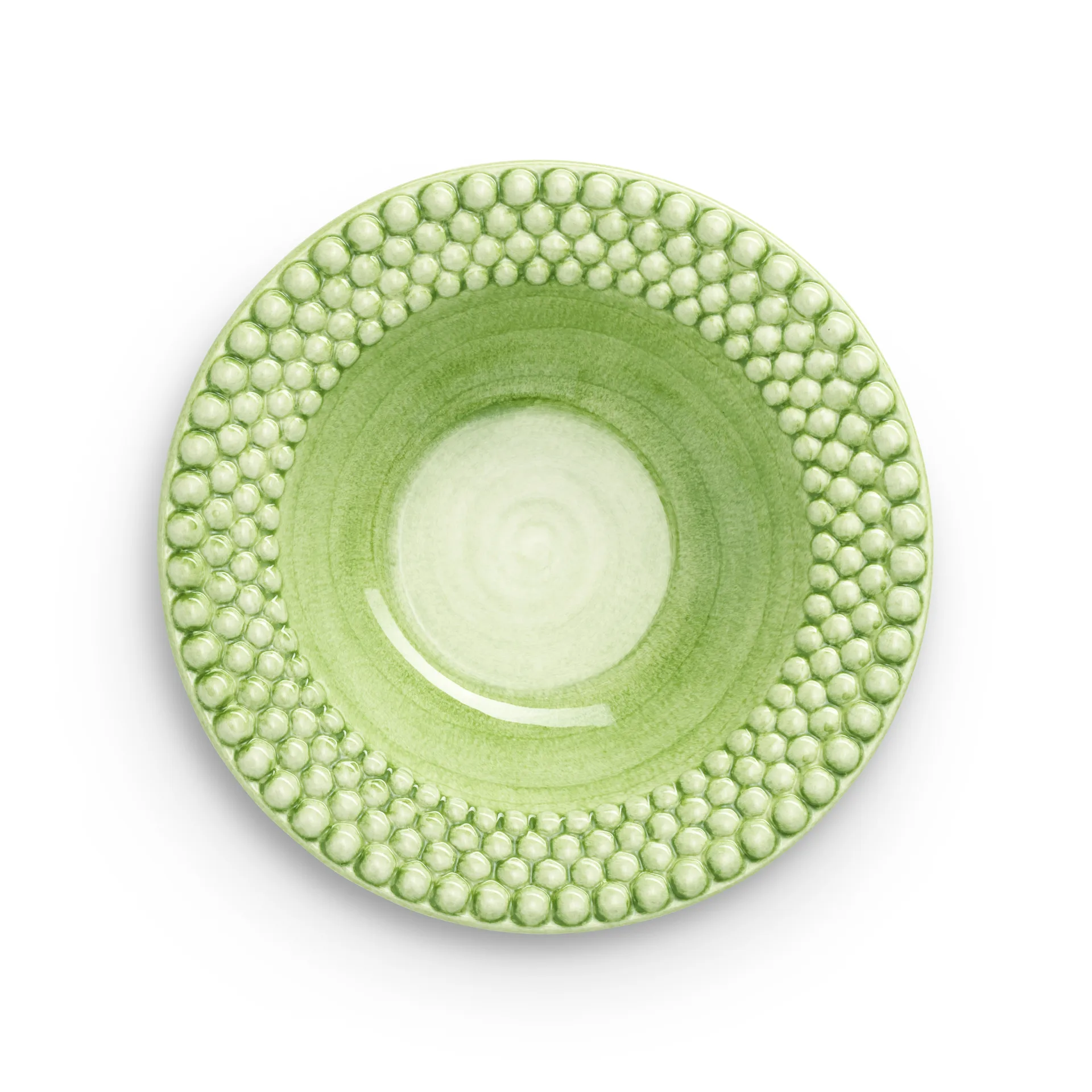 Assiette creuse Bubbles 25 cm, Vert Mateus