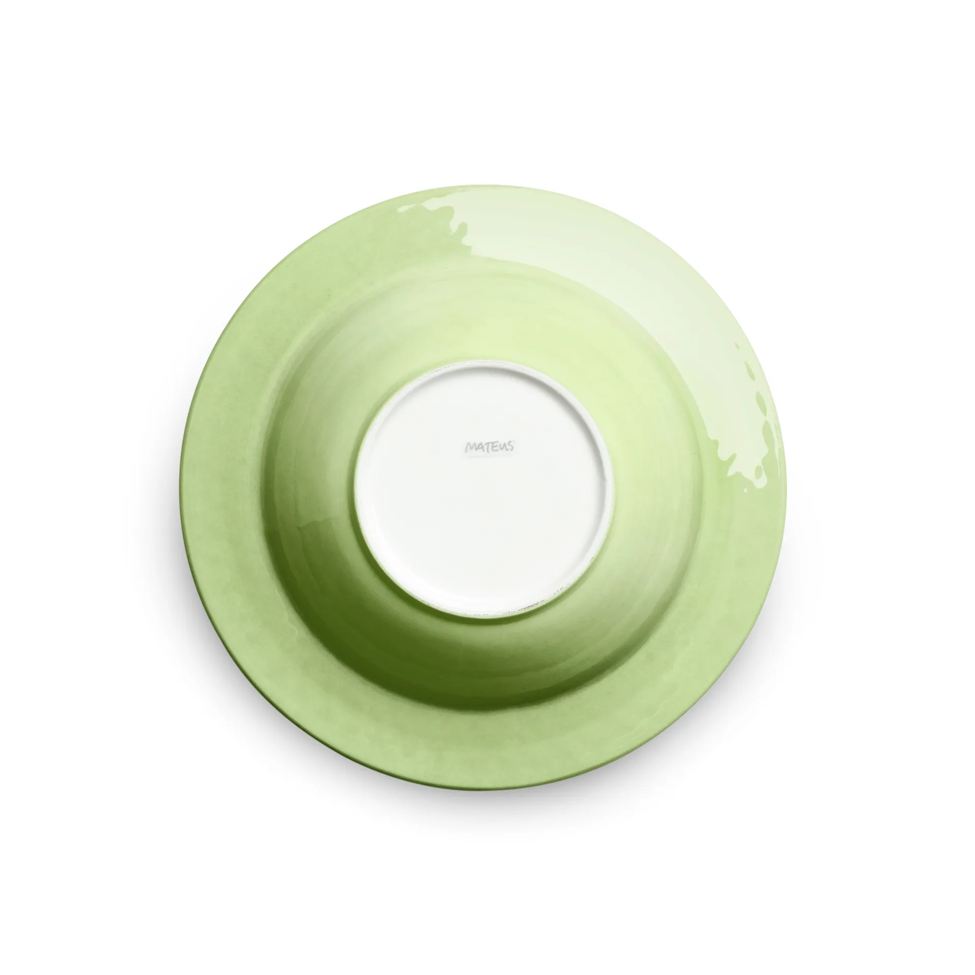 Assiette creuse Bubbles 25 cm, Vert Mateus
