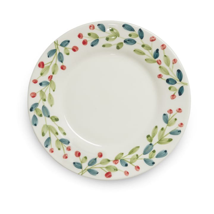 Assiette de Noël Basic Ø21 cm - Blanc-multi - Mateus