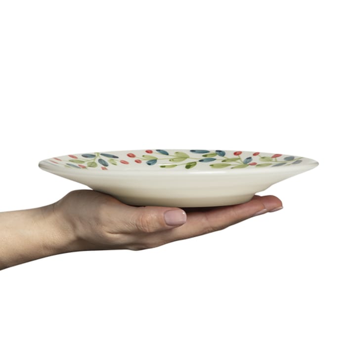 Assiette de Noël Basic Ø21 cm, Blanc-multi Mateus
