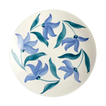 Assiette Flowers Blossom Ø20 cm - Blanc - Mateus