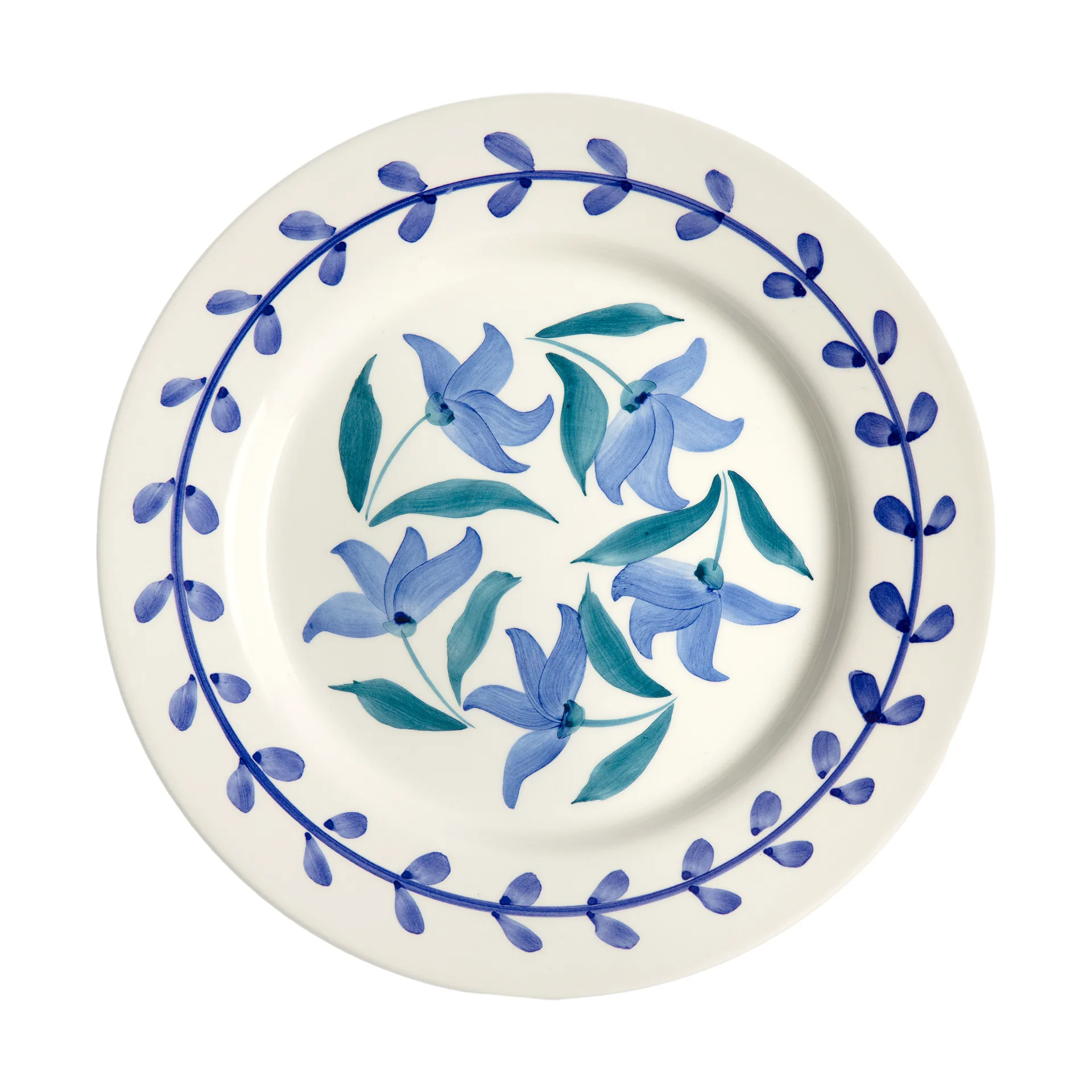 Assiette Flowers Blossom Ø28 cm, Blanc Mateus