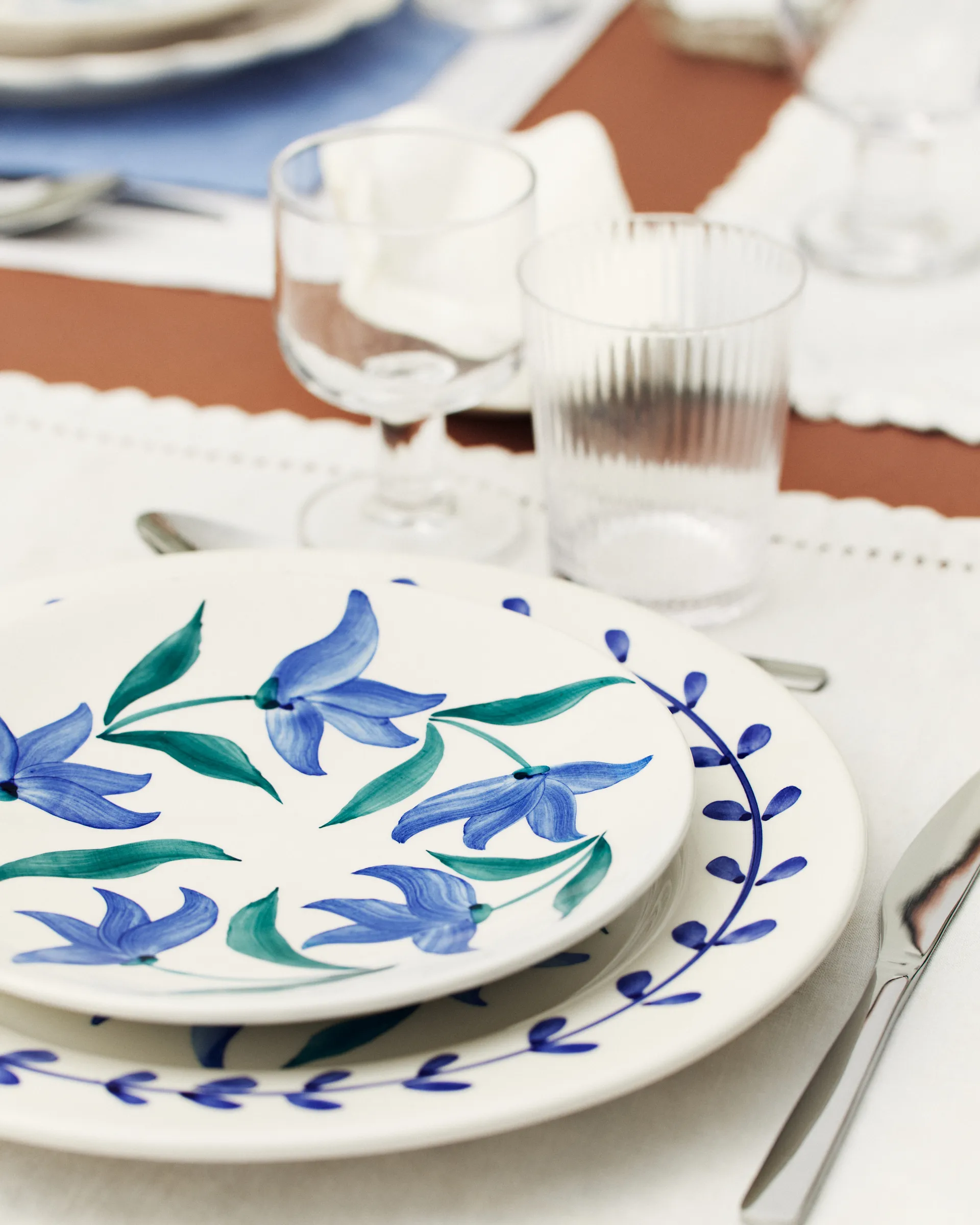 Assiette Flowers Blossom Ø28 cm, Blanc Mateus