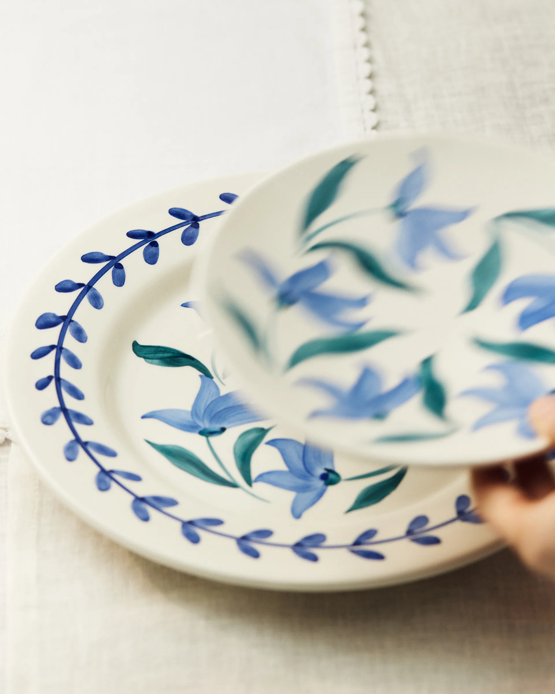 Assiette Flowers Blossom Ø28 cm, Blanc Mateus