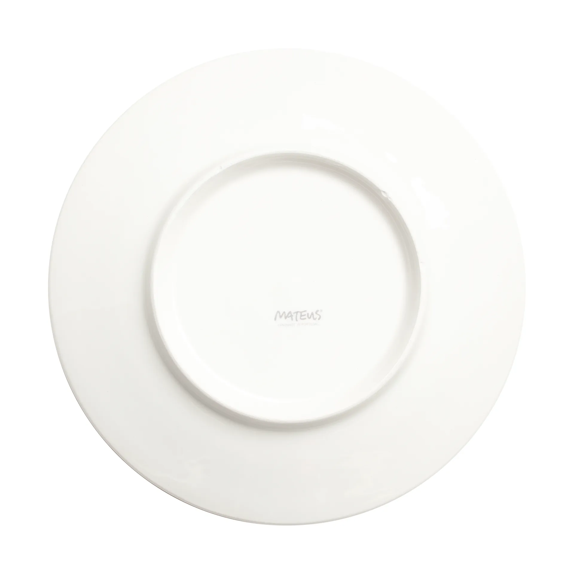 Assiette Flowers water lilies Ø20 cm, Blanc Mateus