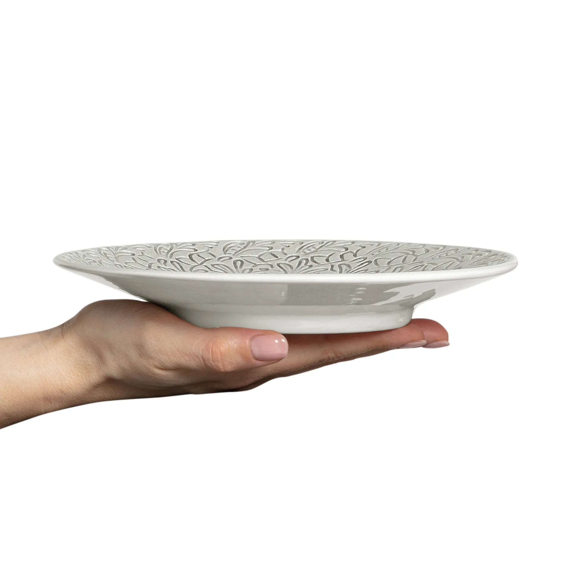 Assiette Lace 20 cm, Gris Mateus