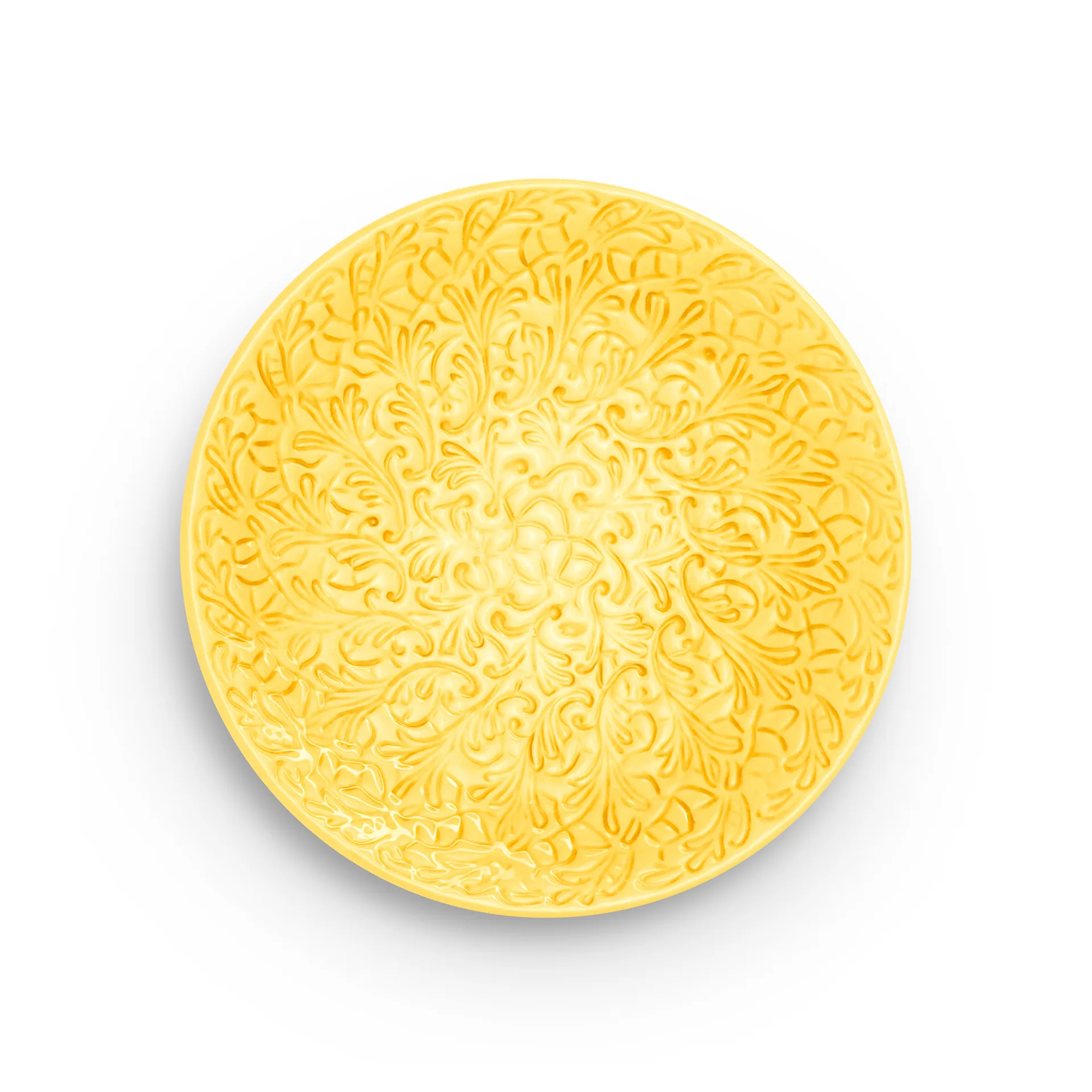 Assiette Lace 20 cm, Jaune Mateus