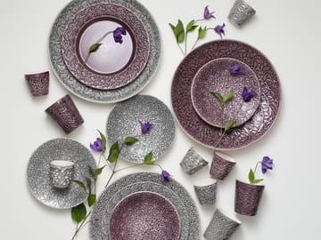 Assiette Lace 20 cm - Prune - Mateus