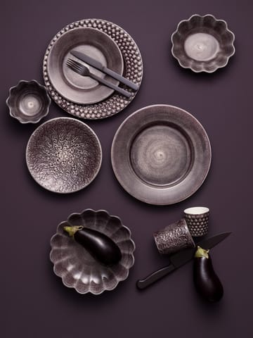 Assiette Lace 20 cm - Prune - Mateus