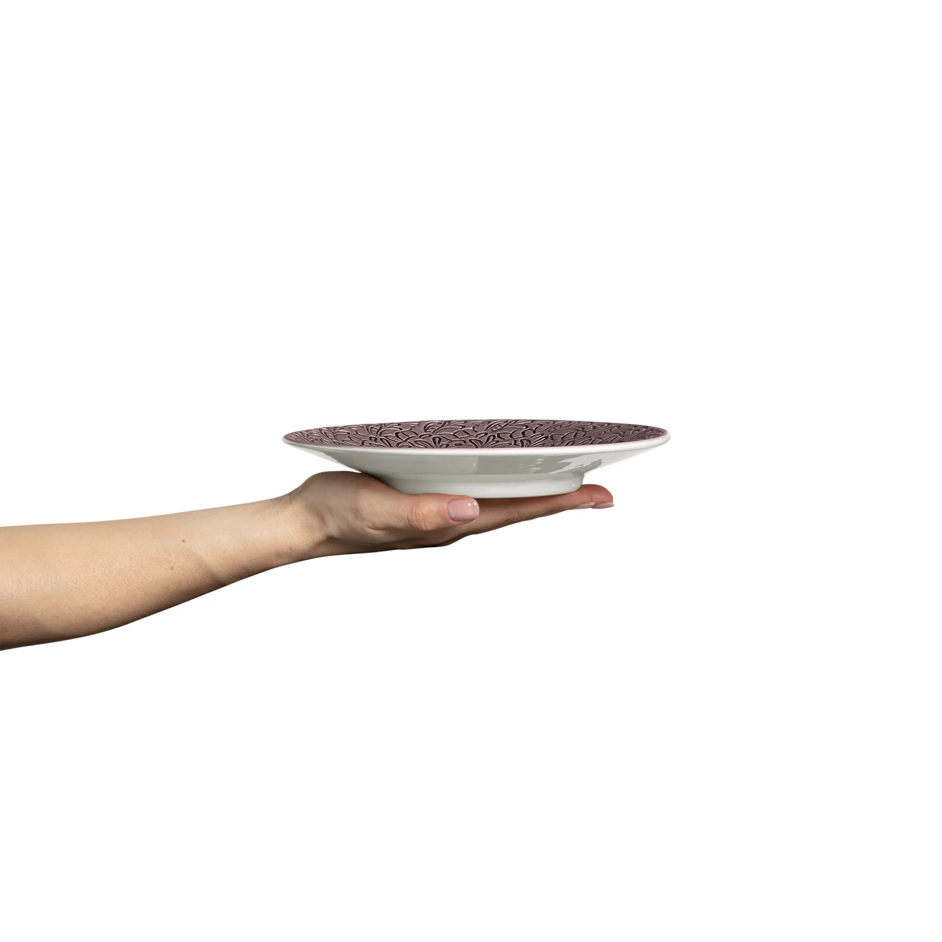 Assiette Lace 20 cm, Prune Mateus