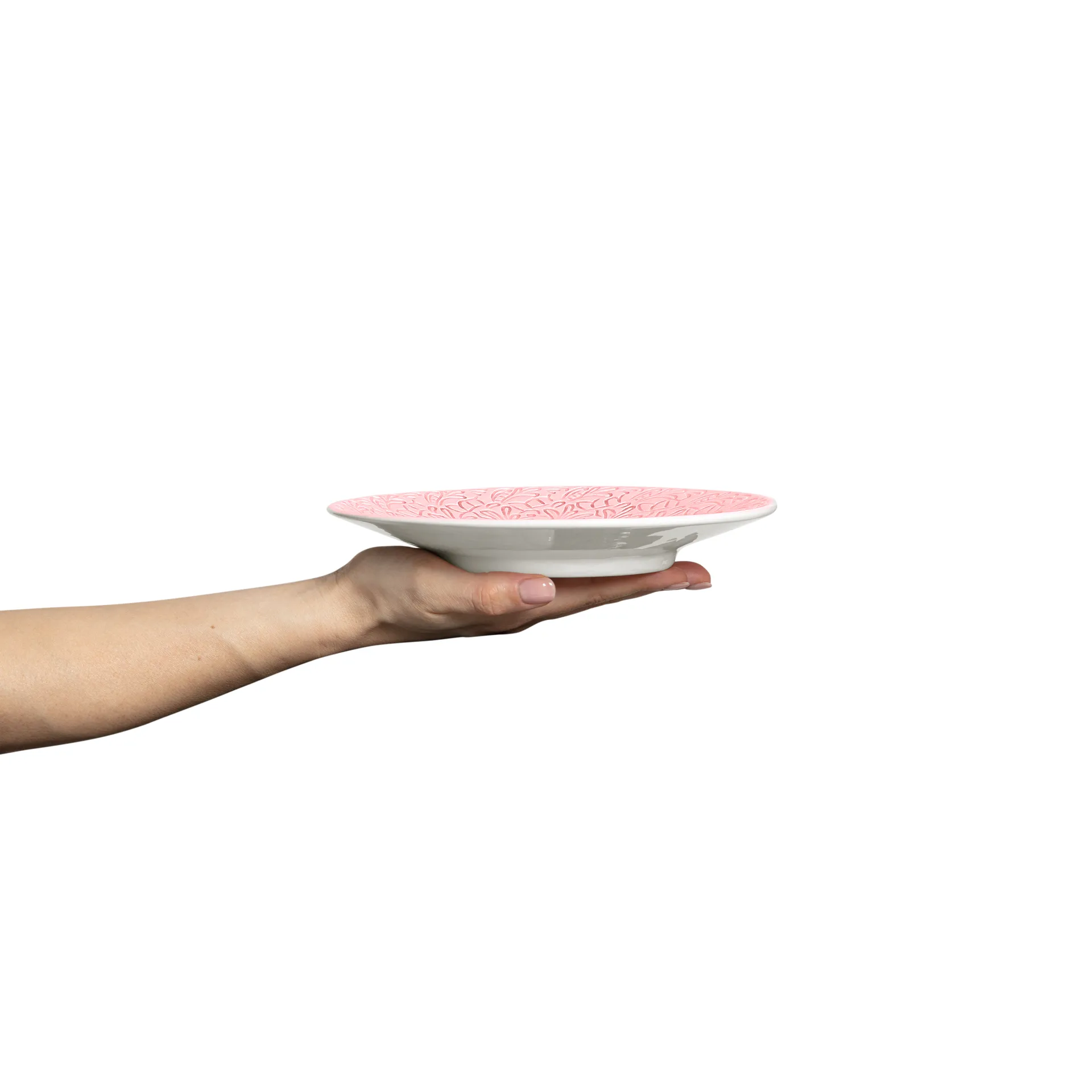 Assiette Lace 20 cm, Rose clair Mateus