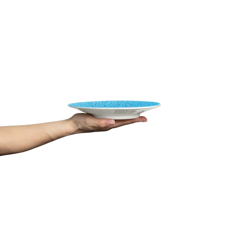 Assiette Lace 20 cm, Turquoise Mateus