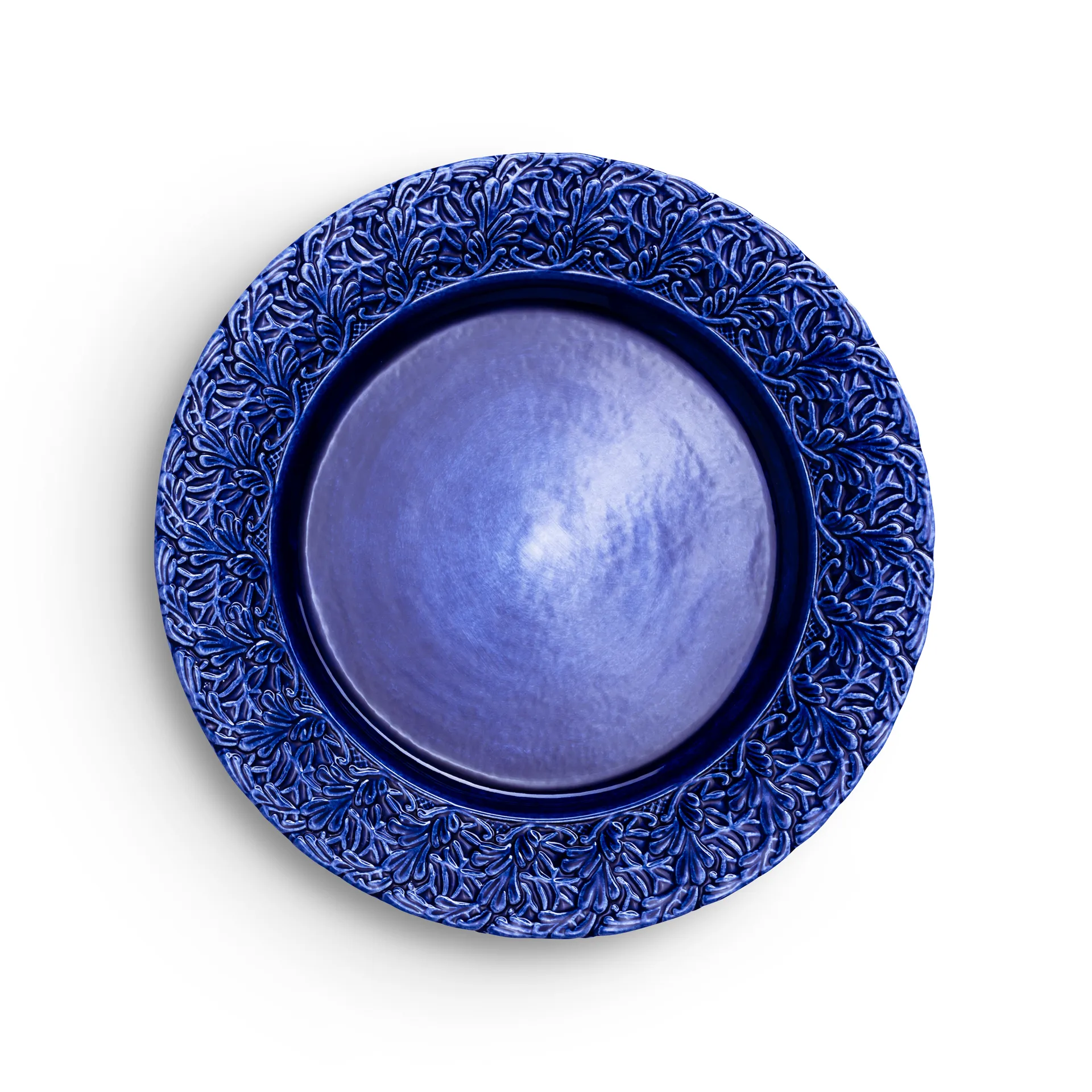 Assiette Lace 25 cm, Bleu Mateus