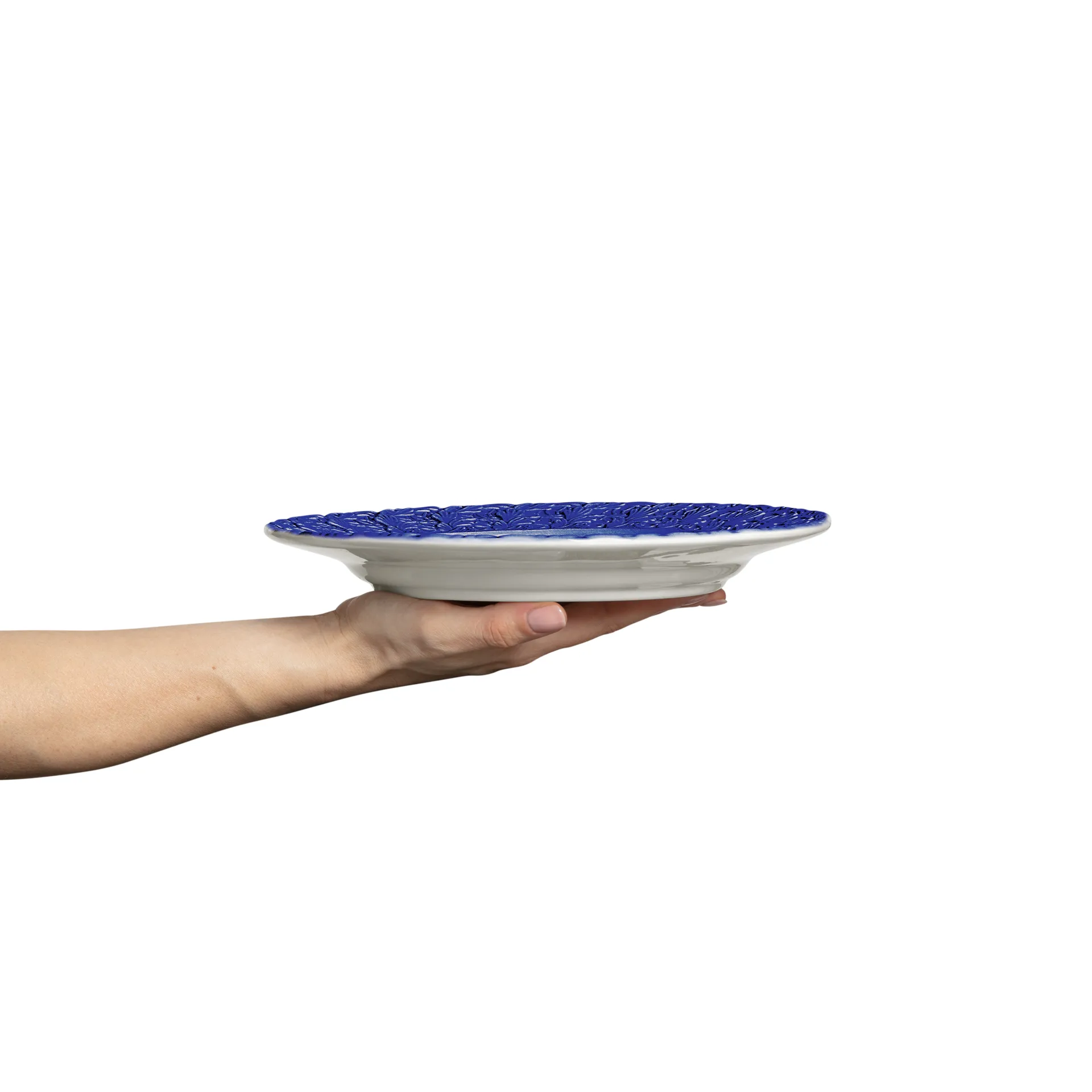 Assiette Lace 25 cm, Bleu Mateus