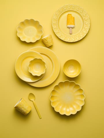 Assiette Lace 25 cm - Jaune - Mateus