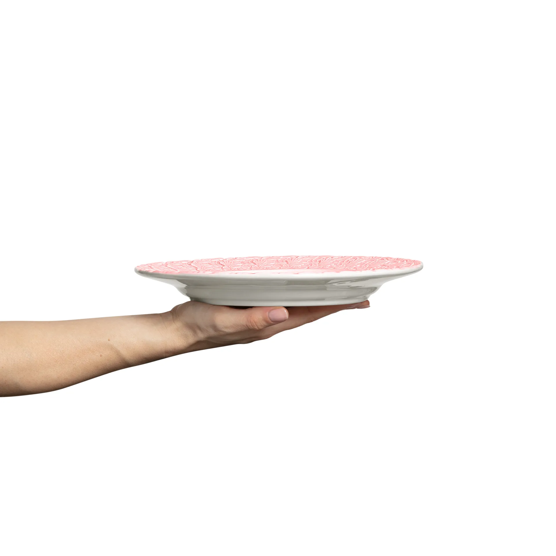 Assiette Lace 25 cm, Rose clair Mateus
